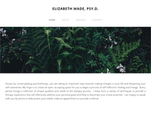 Tablet Screenshot of elizabethwadepsyd.com